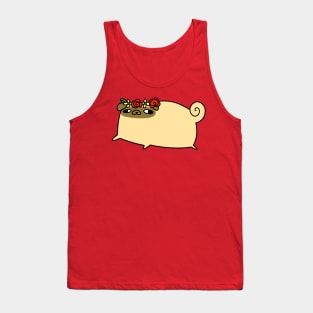 Flower Crown Pug Tank Top